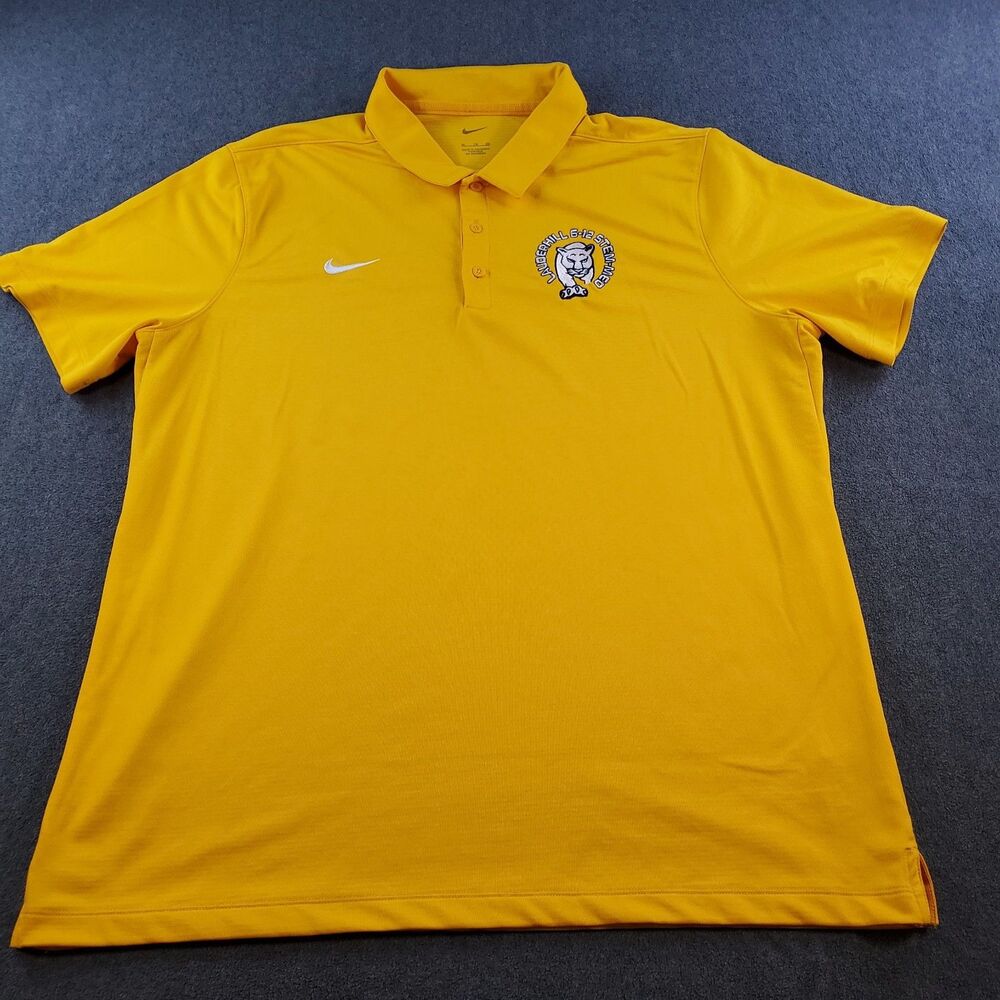 Nike Lauderhill 6-12 STEM-MED Polo Shirt Yellow CI4470-717 Size XL Men Dri-Fit